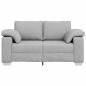 Preview: Loveseat Sofa Wolkengegrey 120 cm Stoff