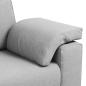 Preview: Loveseat Sofa Wolkengegrey 120 cm Stoff