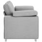 Preview: Zweisitzer-Sofa Wolkengrau 160 cm Stoff