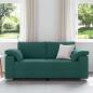 Preview: Sofa Dunkelgrün Polyester Standard Langlebig 3-Sitzer Sofa