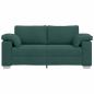 Preview: Sofa Dunkelgrün Polyester Standard Langlebig 3-Sitzer Sofa