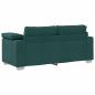 Preview: Sofa Dunkelgrün Polyester Standard Langlebig 3-Sitzer Sofa