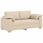 Preview: Sofa Creme Stoff Mittel Robust Sofa Rechteckig