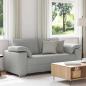 Preview: ARDEBO.de - Loveseat Sofa Wolken Grau 140 cm aus Stoff