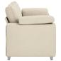 Preview: Sofa Beige Polyester 2,5-Sitzer Abnehmbare Bezüge Sofa