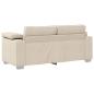 Preview: Sofa Beige Polyester 2,5-Sitzer Abnehmbare Bezüge Sofa