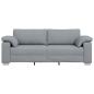 Preview: 3-Sitzer Sofa in Hellgrau, 178 cm, Stoff