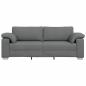 Preview: 3-Sitzer Sofa Dunkelgrau 178 cm aus Stoff