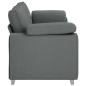Preview: 3-Sitzer Sofa Dunkelgrau 178 cm aus Stoff