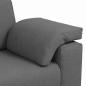 Preview: 3-Sitzer Sofa Dunkelgrau 178 cm aus Stoff