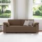Preview: 3-Sitzer Sofa in Braun, 178 cm, aus Stoff
