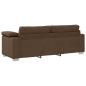 Preview: 3-Sitzer Sofa in Braun, 178 cm, aus Stoff