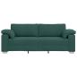 Preview: 3-Sitzer Sofa Dunkelgrün 178 cm Stoff