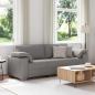 Preview: ARDEBO.de - 3-Sitzer Sofa in Taupe, 178 cm, aus Stoff