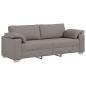 Preview: 3-Sitzer Sofa in Taupe, 178 cm, aus Stoff