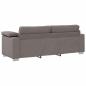 Preview: 3-Sitzer Sofa in Taupe, 178 cm, aus Stoff