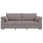 Preview: 3-Sitzer Sofa in Taupe, 178 cm, aus Stoff
