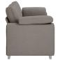 Preview: 3-Sitzer Sofa in Taupe, 178 cm, aus Stoff