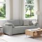 Preview: ARDEBO.de - 3-Sitzer Sofa Wolken Grau 178 cm Textil