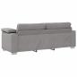 Preview: 3-Sitzer Sofa Wolken Grau 178 cm Textil