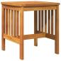 Preview: Garten Beistelltisch Braun 45x45x50 cm Massivholz Akazie