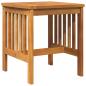 Preview: Garten Beistelltisch Braun 45x45x50 cm Massivholz Akazie