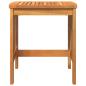 Preview: Garten Beistelltisch Braun 45x45x50 cm Massivholz Akazie