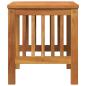 Preview: Garten Beistelltisch Braun 45x45x50 cm Massivholz Akazie