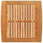 Preview: Garten Beistelltisch Braun 45x45x50 cm Massivholz Akazie