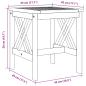 Preview: Gartenseitentisch Braun 45x45x50 cm Aus massivem Akazienholz