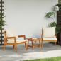 Preview: ARDEBO.de - Gartenstühle 2 Stück 59,5x65x71,5 cm Massivholz Akazie