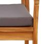 Preview: Gartenbank mit Kissen 115x70x72 cm aus Akazienholz