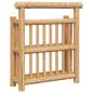 Preview: Wandregal 2-stufig 40x13x44 cm aus Bambus