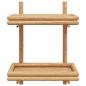Preview: Wandregal 2-stufig 45x26x60 cm Bambus
