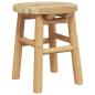 Preview: Niedriger Hocker Rund Ø30x36 cm aus Bambus