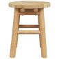Preview: Niedriger Hocker Rund Ø30x36 cm aus Bambus