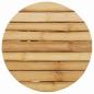 Preview: Niedriger Hocker Rund Ø30x36 cm aus Bambus