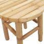Preview: Niedriger Hocker Rund Ø30x36 cm aus Bambus