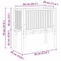 Preview: Garten Hochbeet 70x35x70 cm Bambus