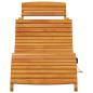 Preview: ARDEBO.de - Sonnenliege 2 pcs Braun 55 x 184 x 64cm Massivholz Akazie