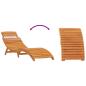 Preview: Sonnenliegen 2 Stück aus massivem Akazienholz