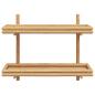 Preview: Wandregal 2-stufig 75x26x60 cm Bambus