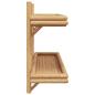 Preview: Wandregal 2-stufig 100x26x60 cm Bambus