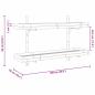 Preview: Wandregal 2-stufig 100x26x60 cm Bambus