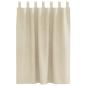 Preview: Verdunkelungsvorhänge mit Schlaufen 2 Stück Creme Samt