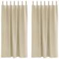 Preview: Verdunkelungsvorhänge mit Hängehaken 2 Stück Creme Samt