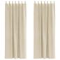 Preview: Verdunkelungsvorhänge mit Schlaufen 2 Stück Creme Samt