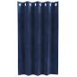 Preview: Verdunkelungsvorhänge mit Ösen 2 Stück Dunkelblau Samt