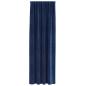 Preview: Verdunkelungsvorhänge mit Oberband 2 Stück Dunkelblau Velvet