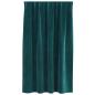Preview: Verdunkelungsvorhänge mit Oberband 2 Stück Dunkelgrün Samt